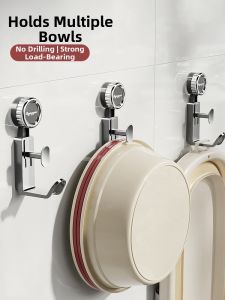 HALEXIONG | Suction Strong Hook No-drill Wall Mounted Basin Storage Rack