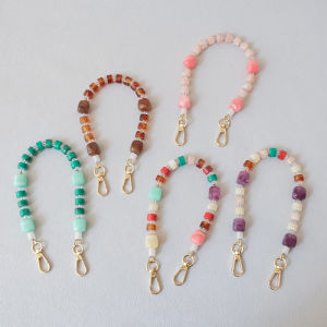 New Fashion Woman Bag Accessory Detachable Candy Beaded Chains Cute Acrylic Luxury Strap Women Elegant Bag Acrylic Handle Chain