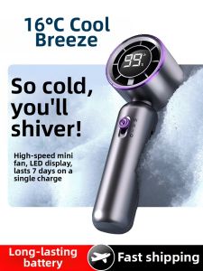 Portable Handheld Mini Air Conditioner Ultra-High-Speed Powerful Cooling Ultra-Quiet USB Rechargeable Outdoor Cooling Fan