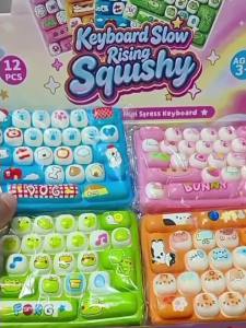 ZXZ | Cartoon Animal Diary 26 Grid Squishy Toy Slow Rise Squeeze Toy Keyboard Design Stress Relief Toy Creativity Decoration Gifts