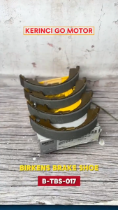 Birkens TBS-017 Kampas Rem Belakang Brake Shoe Inova 04-15 Kijang Efi 2.0 02-04 Hilux Single Cabin 05-15