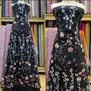 Bahan Kain Tille Garden Bordir Full / Bahan Kebaya