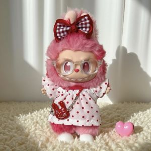 Labubu Baby Clothes Set Compatible with First Third 17cm Vinyl Cloth 30 Front High Energy Love Clothes Accessories Set