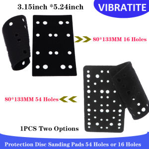 1PCS 80x133mm Foam Protection Disc Sanding Pad 54 or 16 Holes Hook & Loop Interface Backing Pad Protector for RS400 LS130 Sander