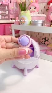 RGB Spaceman Humidifier 220ML Astronaut Ultrasonic Humidifier with LED Light Astronaut Space Capsule Atomizing Humidifie LED Lights Flash Small Ultrasonic Humidifier for Bedroom Nightstand Space Saving Humidifier for Baby （NO Essential Oils）