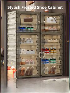 Indoor Wall-Mounted Multi-Layer Shoe Cabinet Home Entrance Storage Rack Integrated Design New Model 2024 Popular Shoe Box
