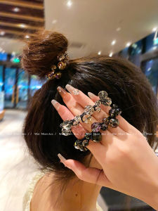 Luxurious Crystal Hair Ties for Women High Elasticity Fashionable Hair Bands New 2025 Hair Accessories Korean Style Fresh out