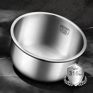 Toshiba Rice Cooker Inner Pot 1.6L/2L/3L/4L/5L 316L Stainless Steel Zero Coating round Shape Touch Control Base Heating