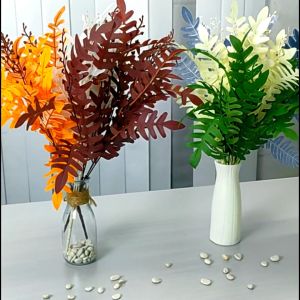 Tanaman Hias Bunga Plastik Daun Artificial Ornamen Dekorasi Pajangan Vas Ruangan Rumah COD PBP50 - Tanaman Hias (PBP50) - Berat Bersih 99 gr - Daun Kering Hias Warna - Subsidi Gratis Ongkir