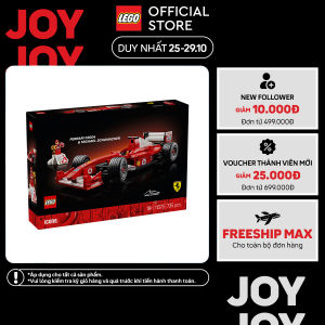LEGO ICONS 11375 Đồ Chơi Lắp Ráp Xe Đua Ferrari F2004 Và Tay Đua Michael Schumacher (735 Chi Tiết)