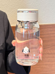 Simple Glass Water Cup Office Tea Brewing Resistant to High Temperature And Heat Explosion Proof Tea Water Separation for Men