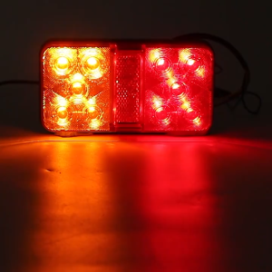 Car Light 12V 24V 10LED Tail Light Turn Signal Indicator Stop Lamp Rear Brake Light Taillight Running Lights For Car Truck Trailer Caravan