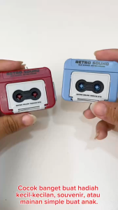 Mainan Anak RETRO SOUND OLD SCHOOL RETRO Mainan Suara Record Gantungan Kunci Rekam Suara Radio Mini