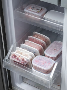 Portable Mini Fridge Meat Storage Box Frozen Fruit Preservation Box Sealed Container Compact Size Japanese Style Home Organizer