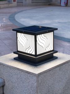 Solar Pillar Lamp Outdoor Waterproof House L Gate Lamp Nail Lamp for Domestic Use Community Led Factory Wall Lamp Stainless Steel