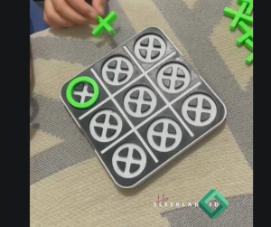 HERSLEEKLAB 3D PRINTED TIC TAC TOE GLOW IN THE DARK INTERACTIVE EDUCATIONAL TOY BOARD GAMES