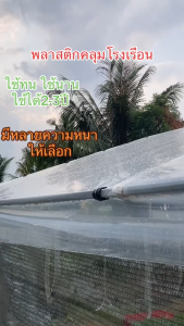 【250 ไมครอน】พลาสติกคลุมโรงเรือน พลาสติกใสโรงเรือน พลาสติกใสกันฝน สีใส ขนาด （วัสดุนำเข้าเกรดเอ） UV15% หนา  พลาสติกโรงเรือน