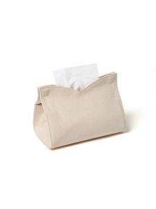Yonbenli Original Japanese Style Simple Pure Color Canvas Tissue Cover Bag Drawstring Paper Towel Holder Home Car Bathroom