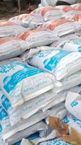 ถุงดินดีมีคุณภาพสำเร็จรูป พิมพ์สีส้ม ขนาด 12 x 20 นิ้ว แบบปากตรง สำหรับบรรจุดิน 5 กก.