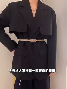 【Spot】Casual Basic Porous Adjustable Double Sided Use Belt for Women Lady belt PREMIUM QUALITY Tali Pinggang Wanita