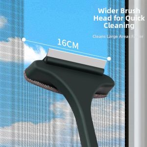 Dual-Sided Dry & Wet Window Screen Cleaner