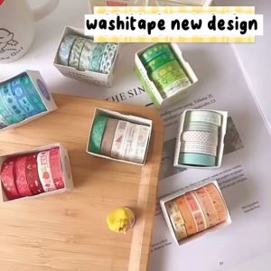 Stiker Momo Washi Tape & Masking Tape: Dekorasi Buku & Kado Ulang Tahun