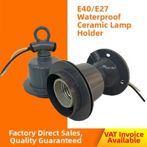 Waterproof Heat Resistant Heavy Duty Ceramic Lamp Socket