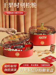 Luxury Home Use Coffee Table Fruit Tray Nuts Candy Storage Box Living Room New Years Dessert Plate Plastic Dining Utensils