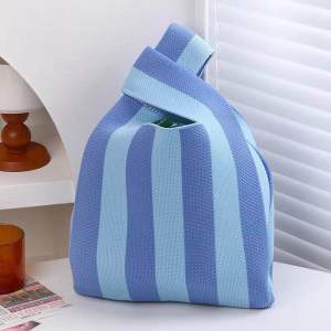 Knitted women tote handbag teacher day gifts