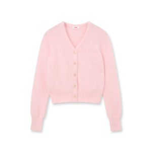 Rabbit Hair V-neck Sweater