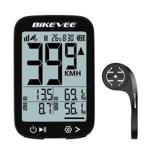 Type-C Rechargeable GPS Bike Computer Multilanguage Wireless Bicycle Odometer Speedometer Tracker with Auto Start/Stop/Backlight