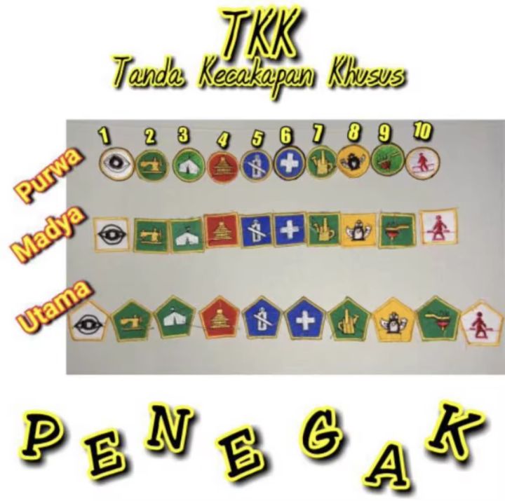 Badge Bet Bordir Tkk Tanda Kecakapan Khusus Pramuka Penegak Penggalang Purw Menabung Lazada 4280