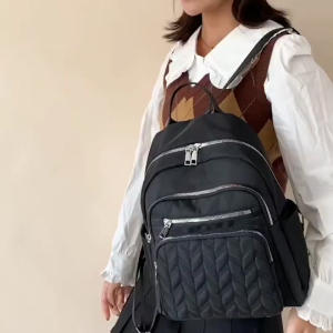 TAS RANSEL WANITA TAS RANSEL NYLON TAHAN AIR WATERPROOF TAS RANSEL WANITA KEKINIAN TAS RANSEL WANITA TERBARU TAS RANSEL WANITA MASA KINI TAS RANSEL WANITA 2025 TAS SEKOLAH PEREMPUAN TAS RANSEL SEKOLAH KERJA SANTAI