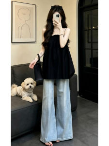 LIRUSHAN | Black Loose Fashion Strapless Top New Design
