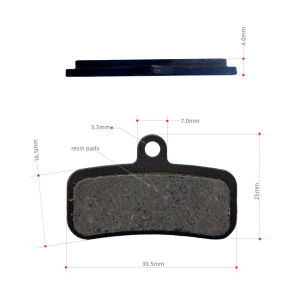 4-piston Hydraulic Brake Pads Disc Make Riction Plate Mountain Electric Scooter Oil Accessories Bicycle Outdoor Cycling