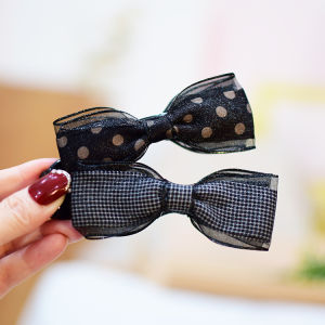 Elegant Butterfly Knot Hair Clip Womens Fabric Hair Accessories Simple Stylish Hair Grips for Back of Head Banana Clip