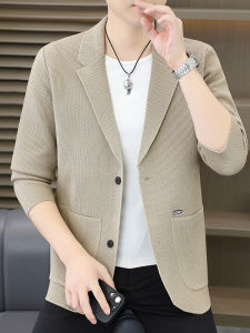 Fashionable High-end Solid Color Knit Sweater Coat