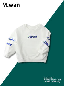 Spring Autumn Cotton Sweatshirt Baby Boys round Neck Base Shirt Sporty Casual Wear Comfortable Breathable Soft Fabric