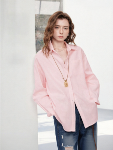 Toyouth | Loose Drop Shoulder Mid-long Collar Autumn New Shirt