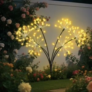 Solar-Powered Dandelion Fairy Firework String Lights - 8 Lighting Modes  for Garden Lawn Camping Party & Christmas Decoration