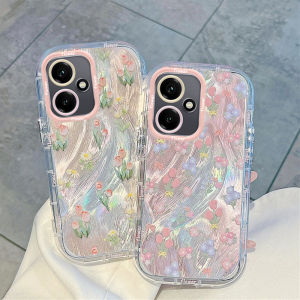 Full Cover Honor Series Phone Case Tulip Ultra Thin Silicone Protective Shell Female Style Fresh And Cute Design Anti-Fall