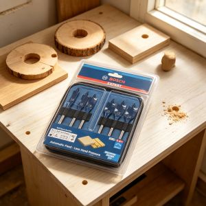 Bosch | BOSCH 2608900332 Expert Self Cut Speed Spade Drill Bit Set 6pcs 14/16/18/20/22/24mm High Speed Drilling For Woodworking