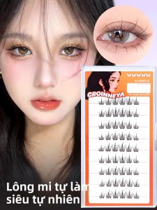 Bộ Nối Mi GROINNEYA DIY Cluster Lashes Mi Giả Tự Nhiên Dài Kiểu Anime Hiệu Ứng Mi Dày Làm Thủ Công Chất Liệu Tóc Tổng Hợp Dung Tích Lớn