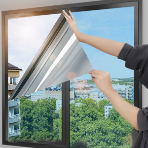 Phim Cách Nhiệt Bảo Vệ Riêng Tư Dán Kính Một Chiều Chống Nắng Cho Cửa Sổ Nhà Ban Công Chất Liệu PET Tĩnh Điện Trang Trí Cửa Sổ.