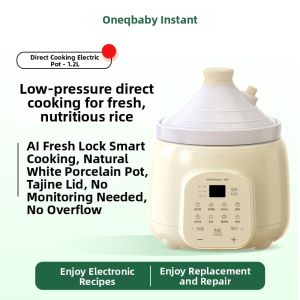 OneQbaby | Baby Safe Rice & Congee Cooking Small Electric Pressure Cooker