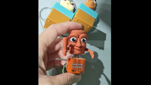 Tungtungtung Sahur Toys Funny Sigma Skibidi Wooden Stick Man Button Keychain with Sound Interactive Fun Quirky Charm Key Accessory