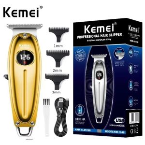 Kemei | Kemei Hair Clipper for Men Cordless Beard Trimmer Hair Trimmers Set Shaver Hair Cutting Machine Clippers for LED Barber KM-1948