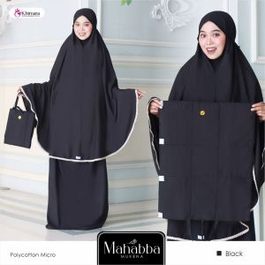 Mukena Dewasa Set Sajadah Mukena Mahabba Murah Free Tas Sajadah Khimara Bahan Policotton Micro