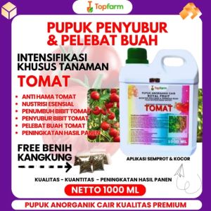 Pupuk Topfarm / Pupuk Tomat Pelebat Buah / Pupuk Booster Tanaman Tomat / Pupuk Cair Pembesar Buah Tomat / Pupuk Buah Super Lebat Tomat / Pupuk Khusus Buah Tomat / Obat Khusus Buah Tomat