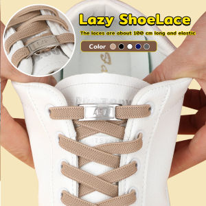 Jozoo 1 Pair Elastic No-Tie Lazy ShoeLace Lock Laces Kids Adult Outdoor Sneakers Size 100cm